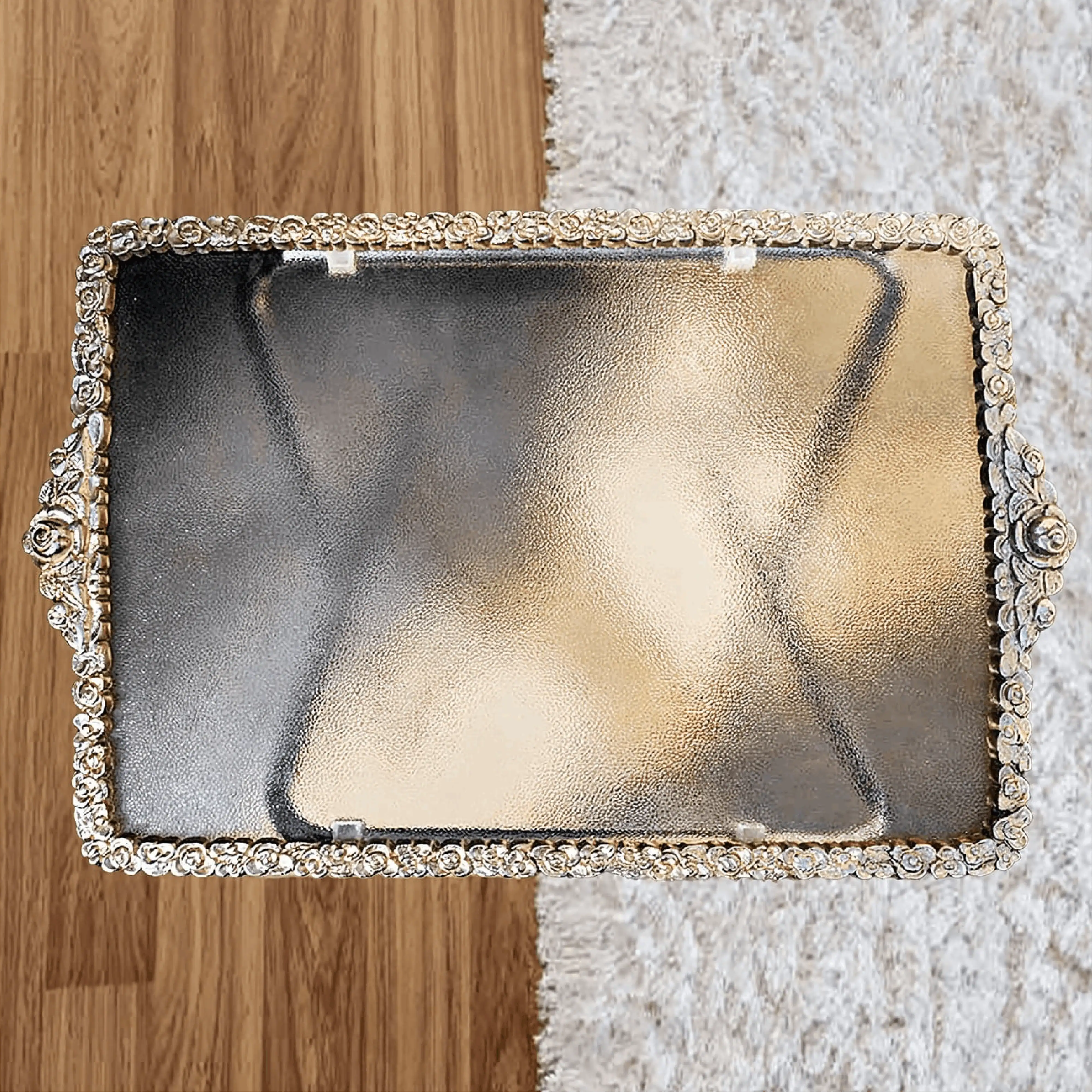 Top View - Silver Table