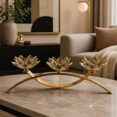 Crystal Lotus Candle Holder