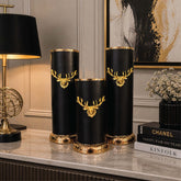 Royal Gilded Deer Cylindrical Set