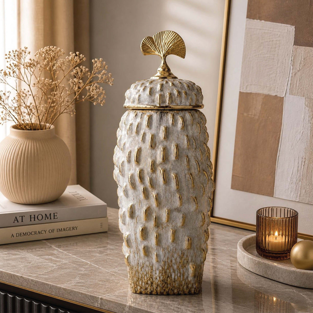 Antique Blossom Candy Jar