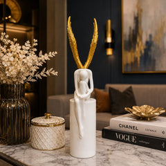 Buy Sun Mun Decors White & Golden Angel
