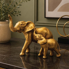 Elephant Sculpture with a Calf