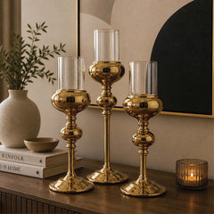 Elysian Gold Candle Holders