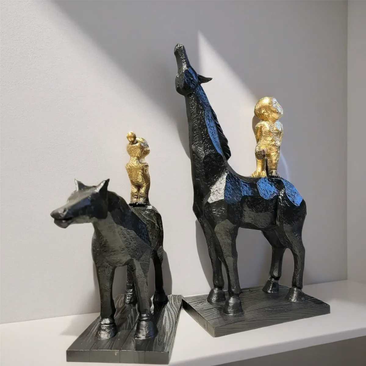 Golden Doll Man on Horse