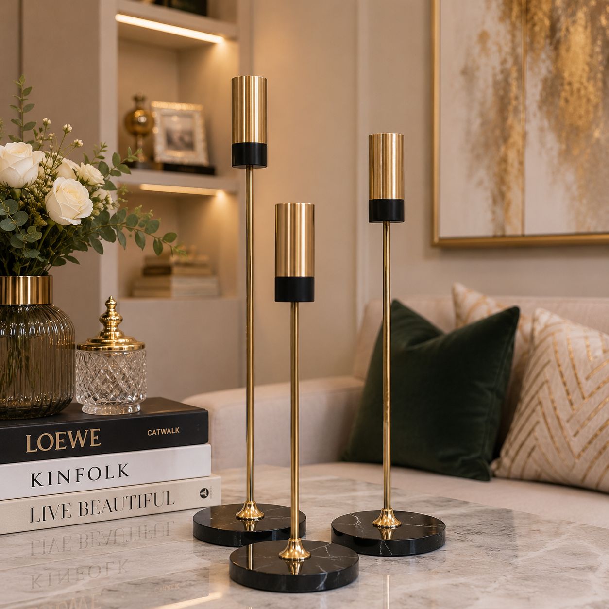 Luxury Candlestick Holder Set of 3