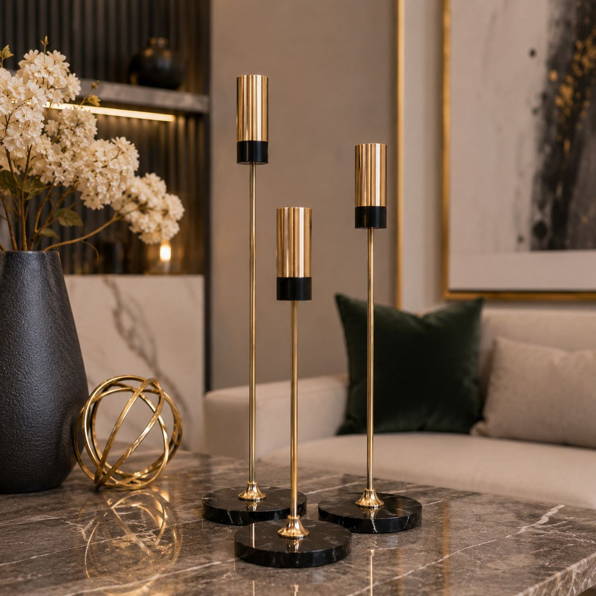 Luxury Candlestick Holder Set of 3