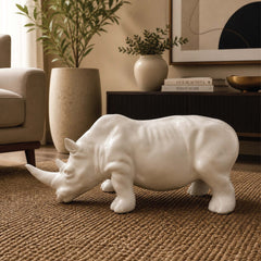 Rhino Ceramic Sculpture