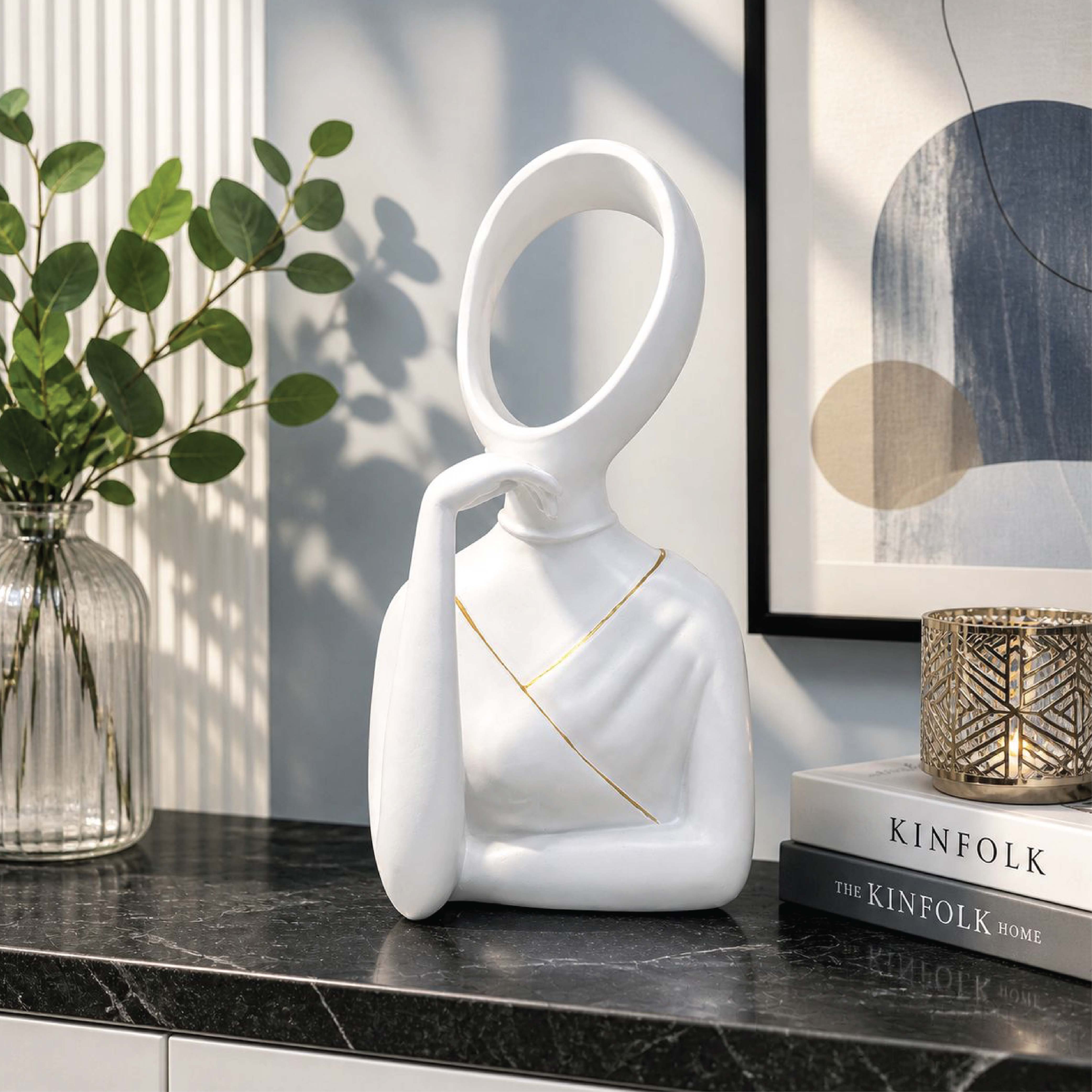 Serene Thought Abstract Figurine