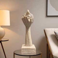 Beautiful Face-In-Hand Sculpture